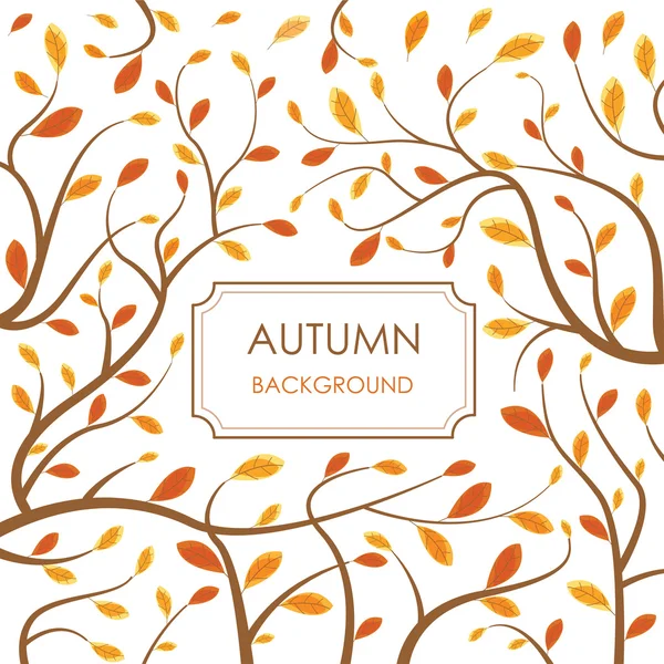 Tarjeta de otoño decorativa vectorial — Archivo Imágenes Vectoriales