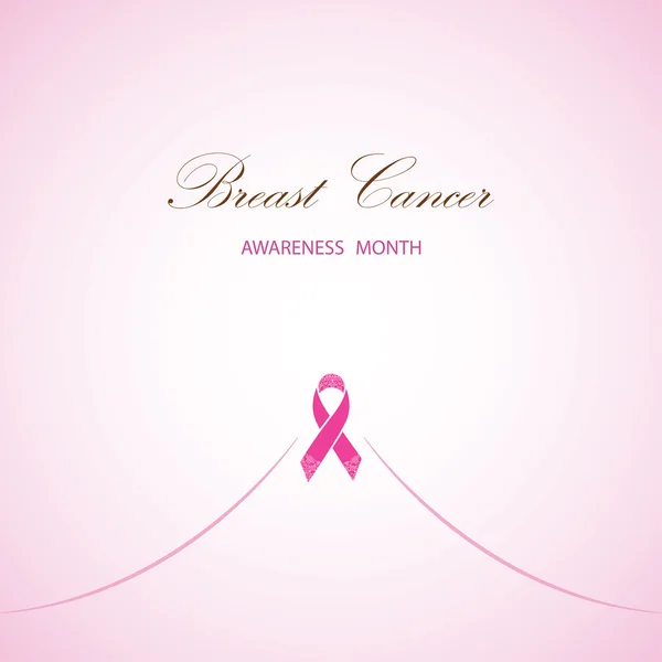 Breast Cancer on  pink background