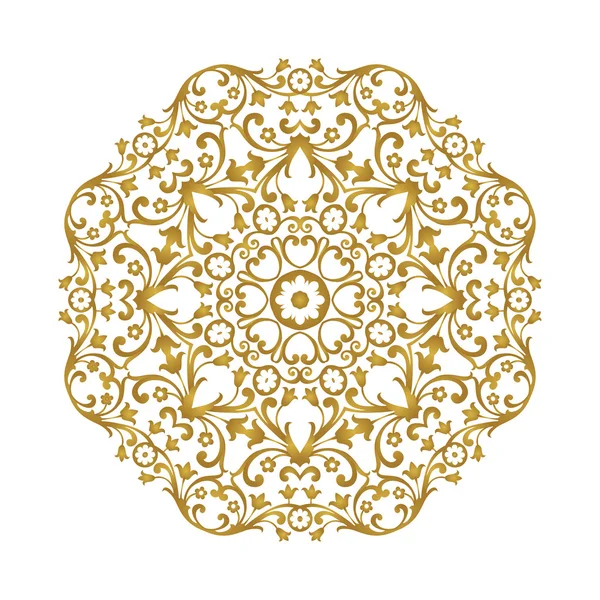Ornamental gold lace pattern