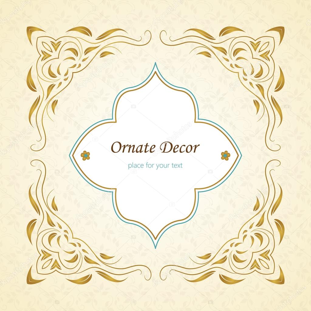 Vector decorative frame.