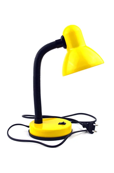 Gul bordslampa — Stockfoto