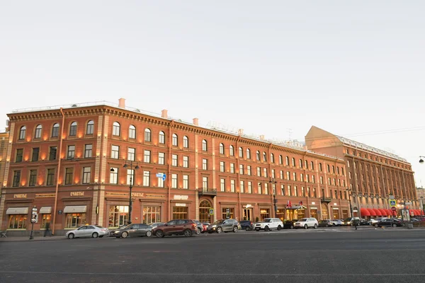 Hotel Astoria à noite em São Petersburgo — Fotografia de Stock