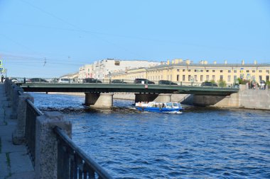 Fontanka Nehri üzerinde Semyonov köprü