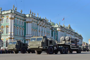 Kamyon füze rampaları Palace square at s-300 am için
