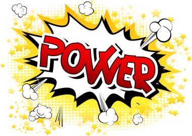 Güç - çizgi roman tarzı kelime