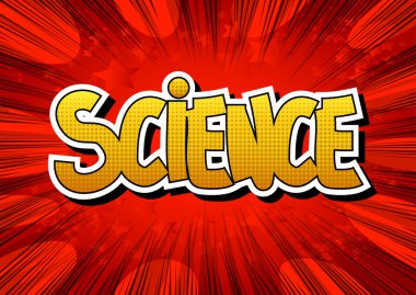 Bilim - çizgi roman tarzı kelime