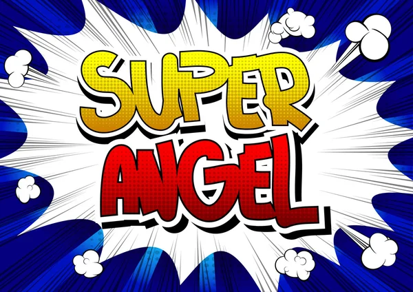 Super angel - ein Wort im Comic-Stil — Stockvektor