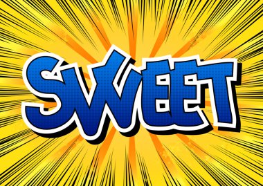 Sweet - çizgi roman tarzı kelime
