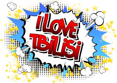 Ben aşk Tiflis - çizgi roman tarzı kelime