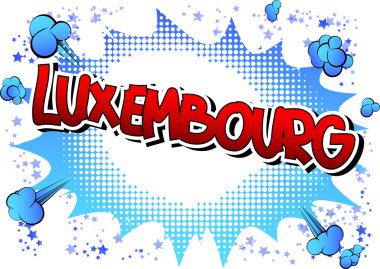 Lüksemburg - çizgi roman tarzı kelime