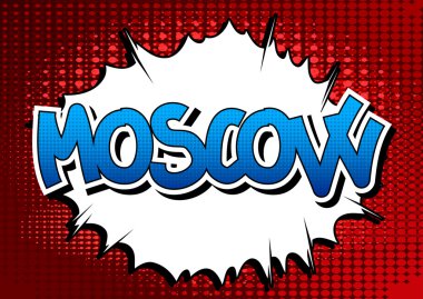 Moskova - çizgi roman tarzı kelime