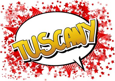Tuscany - çizgi roman tarzı kelime