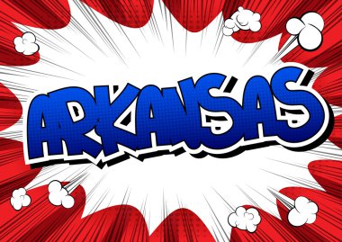 Arkansas - çizgi roman tarzı kelime