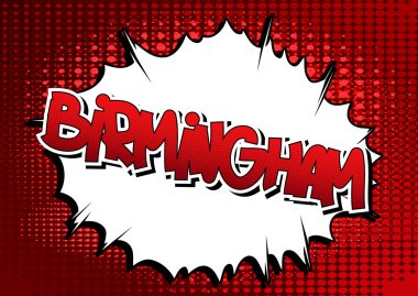 Birmingham - çizgi roman tarzı kelime