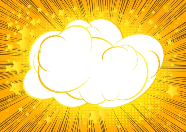 Σύννεφο έκρηξη με τη σύνταξη χώρου — Διανυσματικό Αρχείο