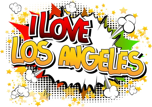 Ben aşk Los Angeles - çizgi roman tarzı kelime