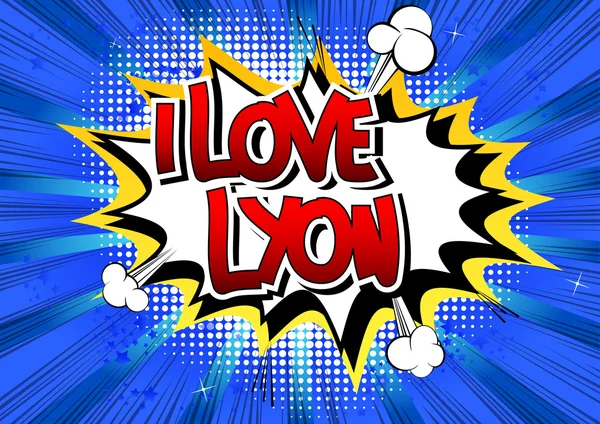 Ben aşk Lyon - çizgi roman tarzı kelime