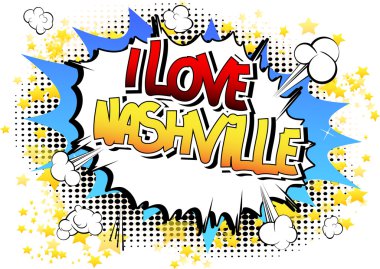 Ben aşkı Nashville - çizgi roman tarzı kelime