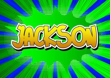 Jackson - çizgi roman tarzı kelime