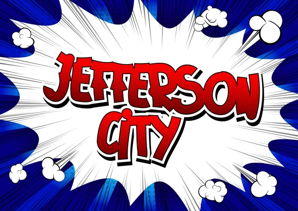 Jefferson City - Comic book stijl word. — Stockvector