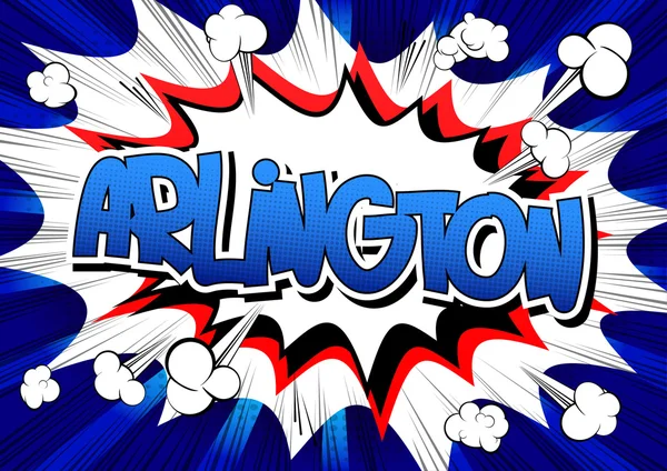 Arlington - Comic book stijl word — Stockvector