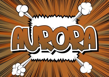 Aurora - çizgi roman tarzı kelime