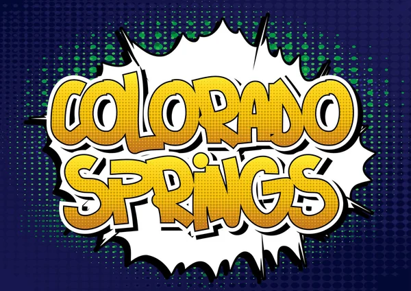 Колорадо-Спрингс - слово в стиле комиксов — стоковый вектор