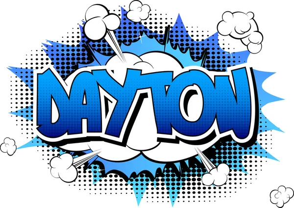 Dayton - serietidning stil word — Stock vektor