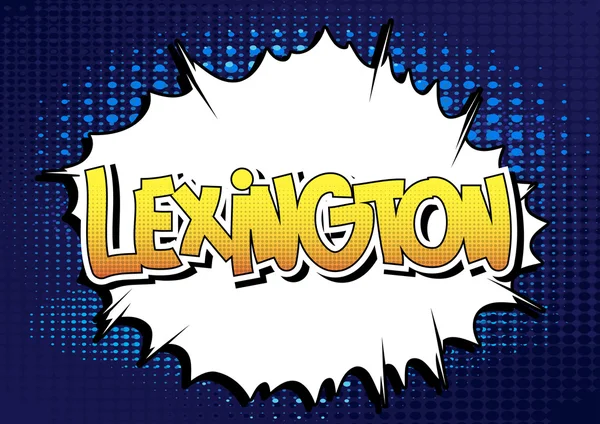Lexington - Comic book stijl word. — Stockvector