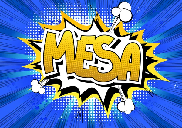 Mesa - komiks stylu w programie word. — Wektor stockowy