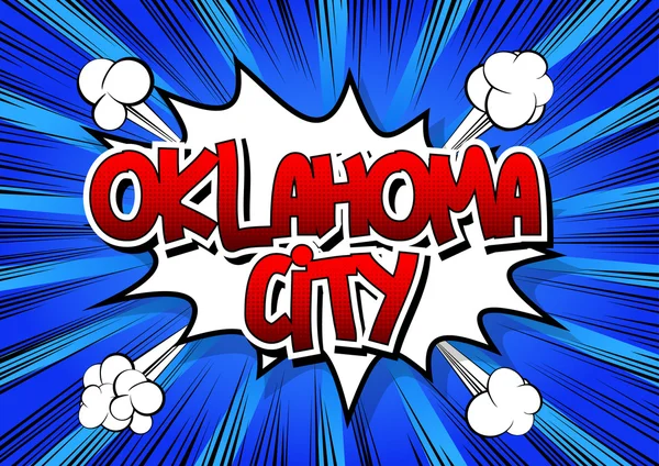 Oklahoma - çizgi roman tarzı kelime.