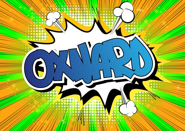 Oxnard - ein Wort im Comic-Stil auf einem Comic-Buch. — Stockvektor