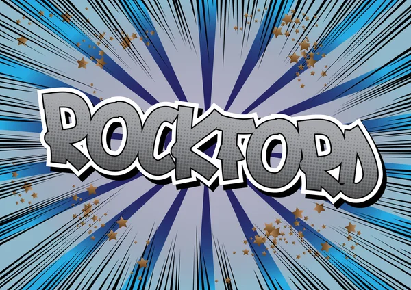 Rockford - komiks stylu w programie word — Wektor stockowy