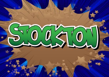 Stockton - çizgi roman tarzı kelime.