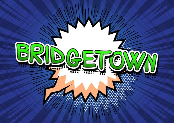 Bridgetown - komiks stylu tekstu — Wektor stockowy