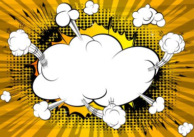 çizgi roman patlama arka plan.