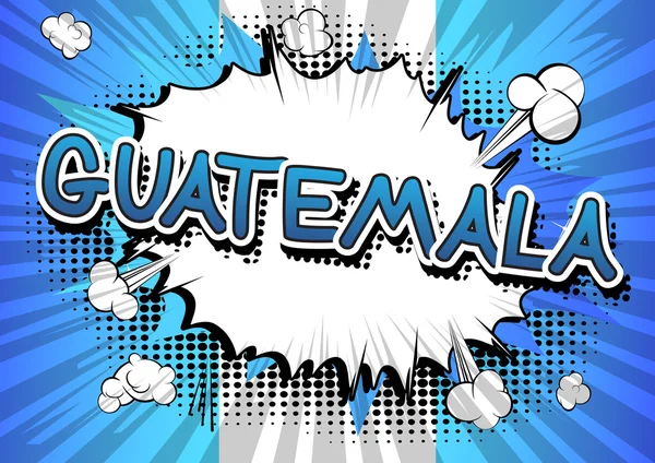 Guatemala - Texto estilo cómic — Vector de stock