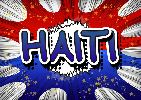 Haïti - Texte de style BD — Image vectorielle