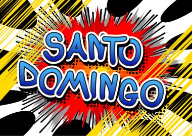 Santo Domingo - çizgi roman tarzı metin.