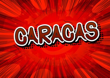 Caracas - çizgi roman tarzı metin.