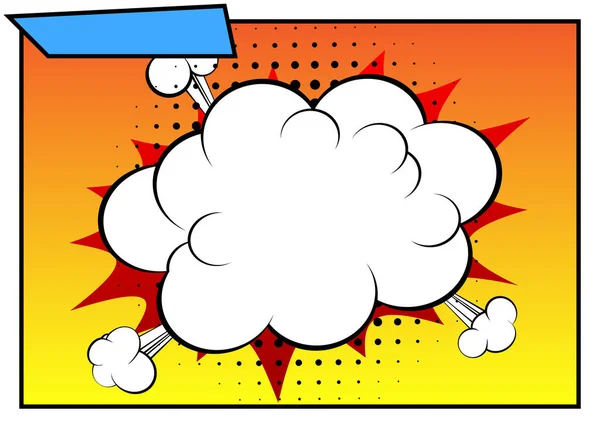 Фон Комикса Векторный Иллюстрированный Мультфильм Стиль Комиксов — стоковый вектор