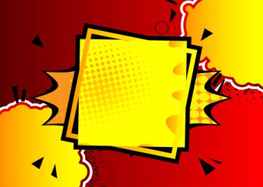 Çizgi film tasarımı renkli arka plan. Çizgi roman illüstrasyonu. Vektör çizgi romanı arkaplanı.