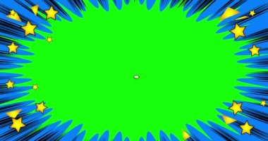 4k animasyon beyaz çizgi roman konuşma balonu görüntüsü, krom anahtar, yeşil ekran arkaplan. Web sitesi için simge, tebrik kartları, sosyal medya iletileri, uygulamalar ve hareket posterleri.