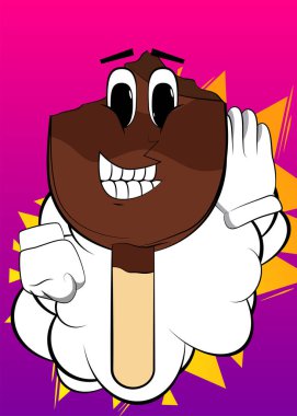 Dondurma elini kulağına dayayıp dinliyor. Yaz tatili, tatlı yemekler, yüzü olan bir çizgi film karakteri gibi..