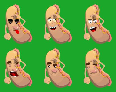 Hot Dog 'un kafası karışıktı, kafasını kaşıyordu. Çizgi film karakteri olarak Amerikan fast food..