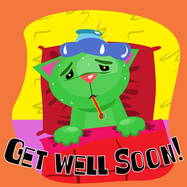 Get well soon card — Διανυσματικό Αρχείο