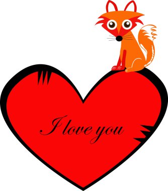 Romantik fox kalp ile