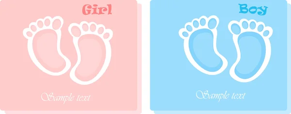 Baby shower card — Stock Vector