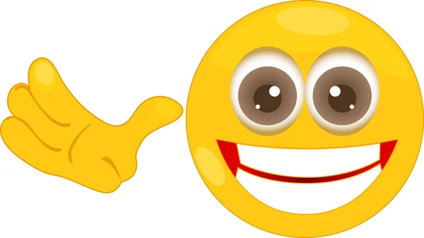 Elini sallayarak gülen