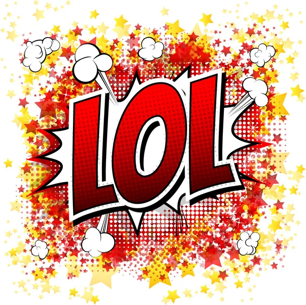 Lol - Comic book style word.